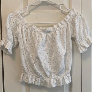 Together White Eyelet Blouse